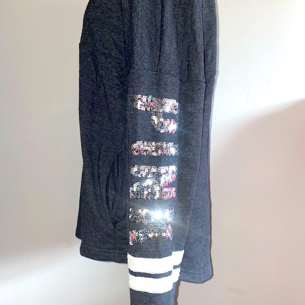 PINK Victoria’s Secret Sequined Bling Oversized Jacket -XS